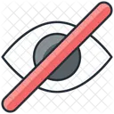 Nothing To See Here Not Visual No Vision Icon