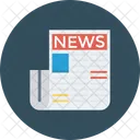 Noticias Periodico Papel Icono