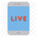 Notícias ao vivo no celular  Ícone