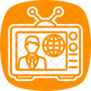 Noticias De Tv Transmissao Midia Icon