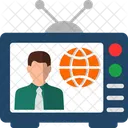 Noticias De Tv Transmissao Midia Icon