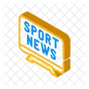 Deporte Noticias Isometrica Icono