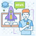 Noticias Espaciais Diario Espacial Midia Espacial Icono