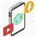 Midia Social Noticias Globais Noticias On Line Ícone
