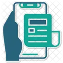 Noticias Mao Segurando Telefone Informacao Icon