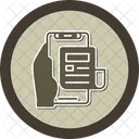 Noticias Mao Segurando Telefone Informacao Icon