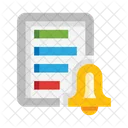 Historico De Notificacao Notificacao De Arquivo Alarme Ícone