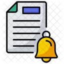 Notificação de arquivo  Ícone
