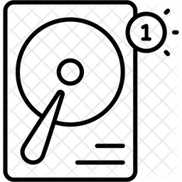 Notificação de disco rígido  Ícone