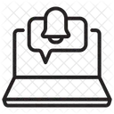 Notificação de laptop  Ícone