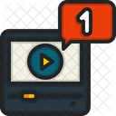 Notificacao De Video Video Fluxo De Video Icon