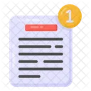 Notificacao De Arquivo Notificacao De Documento Notificacao De Documento Ícone