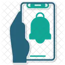 Notificacao Mao Segurando Telefone Alerta Icon