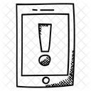 Celular Notificacao Exclamacao Ícone