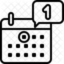 Notificación de calendario  Icono
