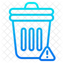 Notificacion De Alerta Notificacion De Basura Papelera Icono