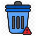 Notificacion De Alerta Notificacion De Basura Papelera Icono