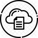 Notificación de almacenamiento en la nube  Icono