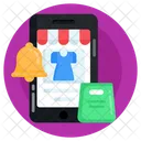 Alerta De Compras Recordatorio De Compras Notificacion De Compras Icono