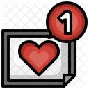 Notificación del corazón  Icono