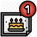 Notificación de cumpleaños  Icono