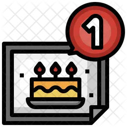 Notificación de cumpleaños  Icono