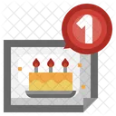 Notificación de cumpleaños  Icono