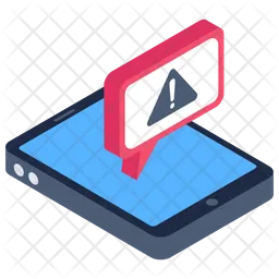 Notificación de error móvil  Icono