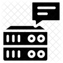 Notificacion Del Servidor De Datos Alerta Del Servidor De Datos Estructura Del Servidor De Datos Icono