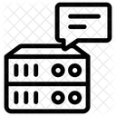 Notificacion Del Servidor De Datos Alerta Del Servidor De Datos Estructura Del Servidor De Datos Icono
