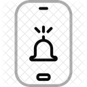 Teléfono inteligente de notificación  Icono