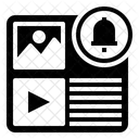 Notificacoes Alerta Midia Social Ícone