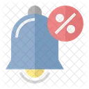 Notification Bell Discount Icon