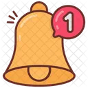 Notification Bell One Alert Icon