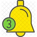 Three Notification Notification Bell Alarm Icon
