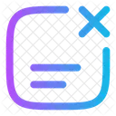 Notification Lines Remove Icon