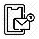 Notification Push Alerte Par E Mail Notification Mobile Icône
