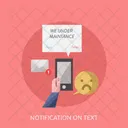 Notification SMS Site Web Icône