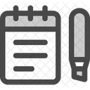 Memo Notizbuch Notizblock Symbol