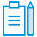 Notizblock Bleistift Bearbeiten Icon