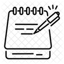 Notizblock Notizbuch Tagebuch Symbol