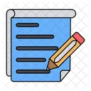 Notizblock Papier Dokument Icon