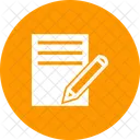 Notizblock Bleistift Icon