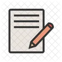 Notizblock Bleistift Icon