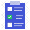 Notizblock Checkliste Liste Symbol