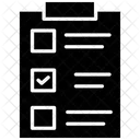 Notizblock Checkliste Liste Icon