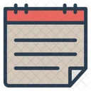 Notizblock Notizbuch Seite Icon