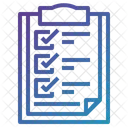 Notizblock Hakchen Markierung Icon