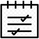 Notizblock Checkliste Tagebuch Icon