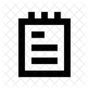 Notizblock Schreiben Pad Icon